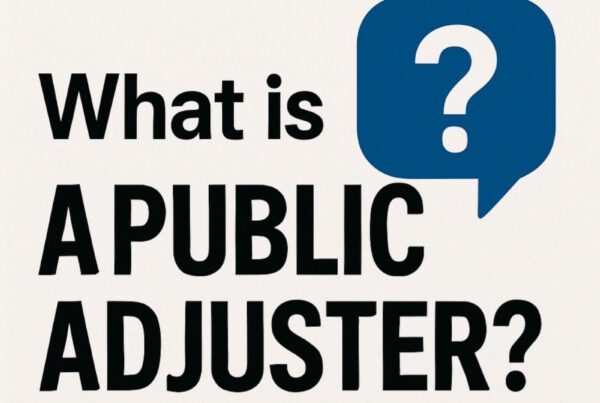 What is a Public Adjuster?