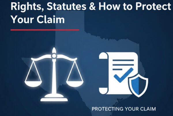 Texas Public Adjuster Guide: Rights, Statutes & How to Protect Your Claim